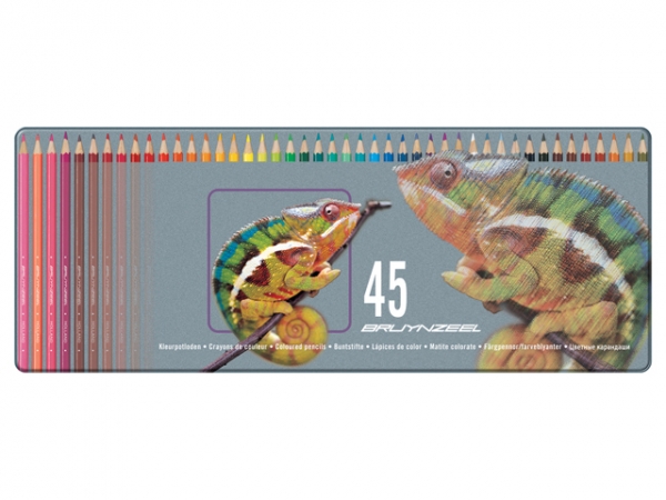 Chameleon Tin 45 Coloured Pencils 5010M45